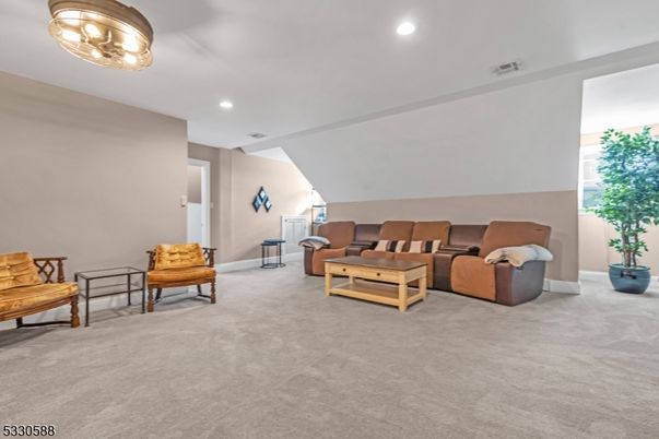 Interior, Living room, Recessed Lighting