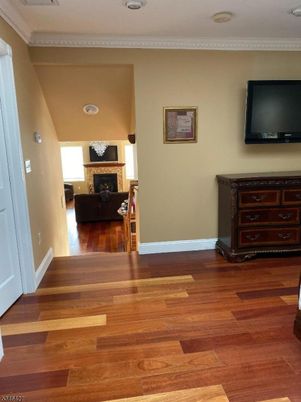 Fireplace, Interior, Recessed Lighting, Wood Texture Flooring