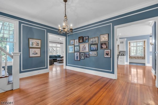 Chandelier, Empty room, Interior, Wood Texture Flooring