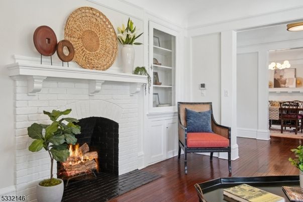 Fireplace, Interior, Stone Walls, Wood Texture Flooring