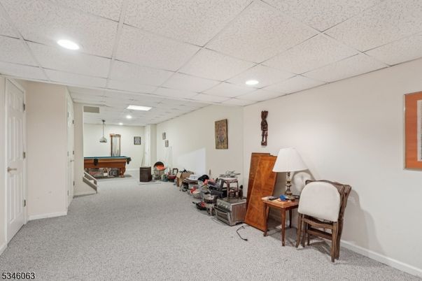 Billiard Table, Game Room, Home Office, Interior, Recessed Lighting