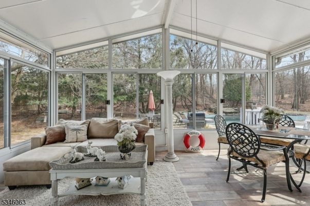 Dining room, Interior, Sun Room, Wood Texture Flooring