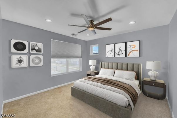 Bedroom, Interior, Recessed Lighting