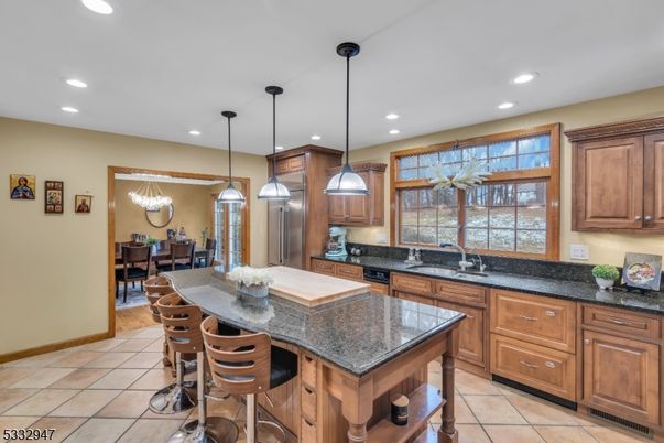 Dining room, Interior, Kitchen, Pendant Lights, Recessed Lighting, Stainless Steel Appliances