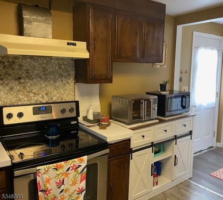 Interior, Kitchen, Wood Texture Flooring