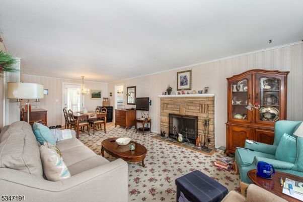 Chandelier, Dining room, Fireplace, Interior, Living room