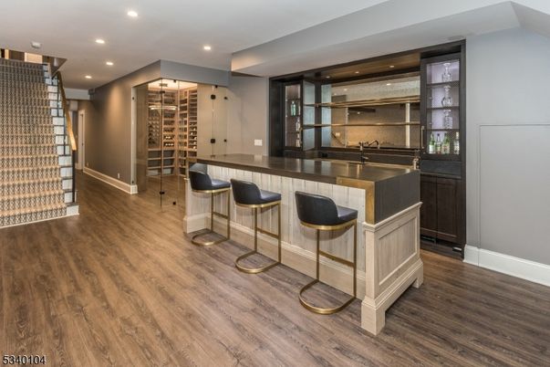 Interior, Recessed Lighting, Wine Storage, Wood Texture Flooring