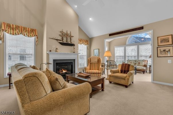 Fireplace, Interior, Living room, Recessed Lighting
