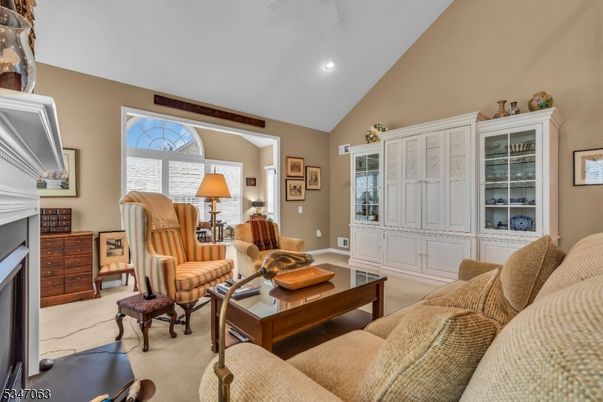 Fireplace, Interior, Living room, Recessed Lighting