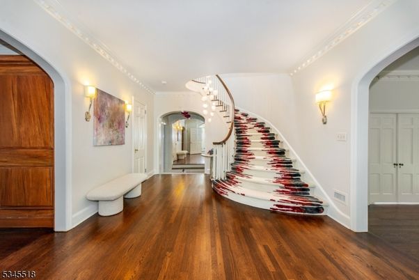 Chandelier, Interior, Wood Texture Flooring