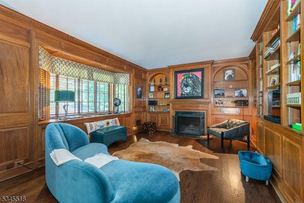 Fireplace, Interior, Living room, Wood Texture Flooring, Wooden Walls