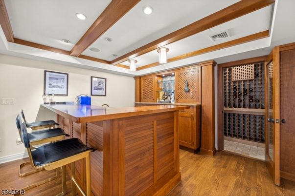 Interior, Recessed Lighting, Wine Storage, Wood Texture Flooring