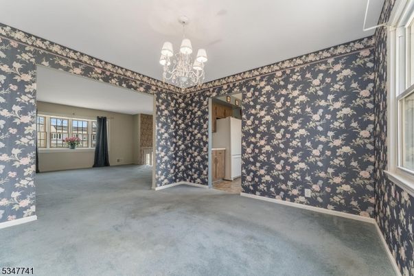 Chandelier, Empty room, Interior