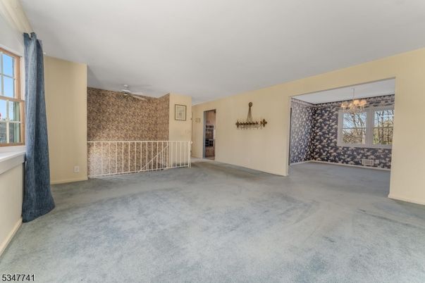 Chandelier, Empty room, Interior