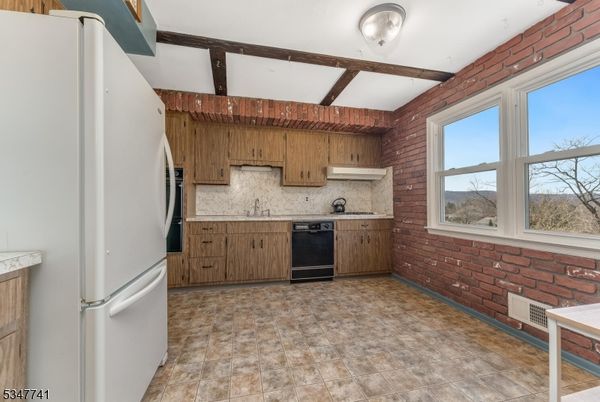 Interior, Kitchen, Stone Walls, Wooden Beams