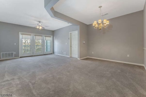 Chandelier, Empty room, Interior