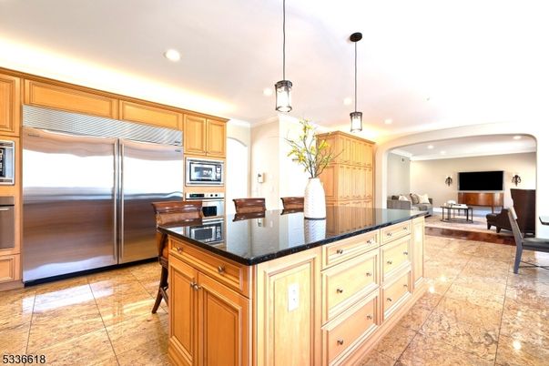 Interior, Kitchen, Living room, Pendant Lights, Recessed Lighting, Stainless Steel Appliances