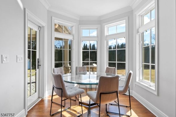 Dining room, Interior, Wood Texture Flooring