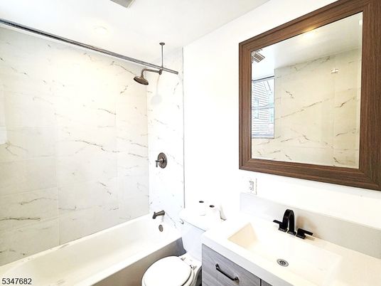 Bathroom, Glass Shower, Interior, Marble Walls, Recessed Lighting