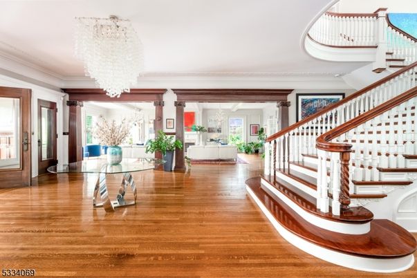 Chandelier, Interior, Wood Texture Flooring
