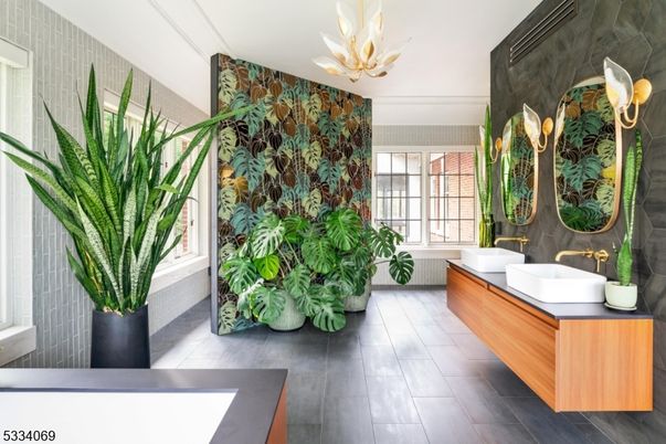 Bathroom, Chandelier, Interior