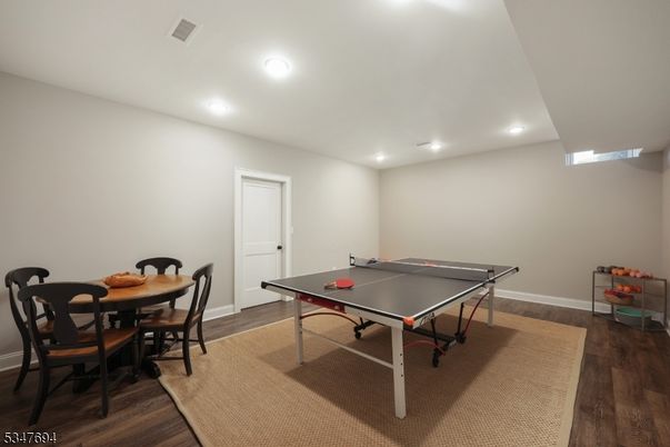 Game Room, Interior, Recessed Lighting, Wood Texture Flooring