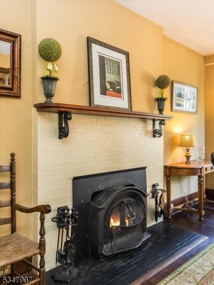 Fireplace, Interior, Wood Texture Flooring