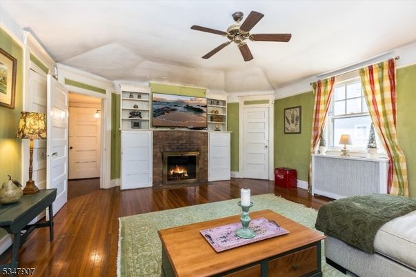 Fireplace, Interior, Wood Texture Flooring