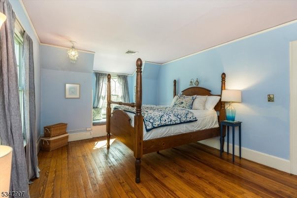 Bedroom, Chandelier, Interior, Wood Texture Flooring