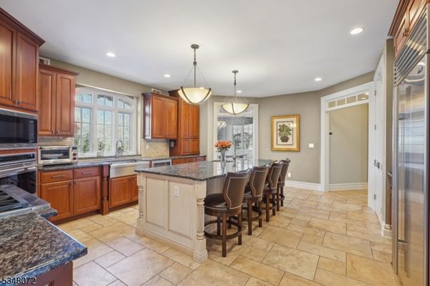 Interior, Kitchen, Pendant Lights, Recessed Lighting, Stainless Steel Appliances