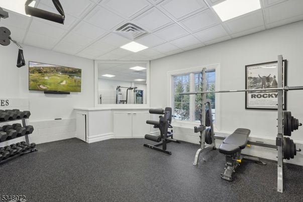 Fitness Equipment, Interior, Recessed Lighting