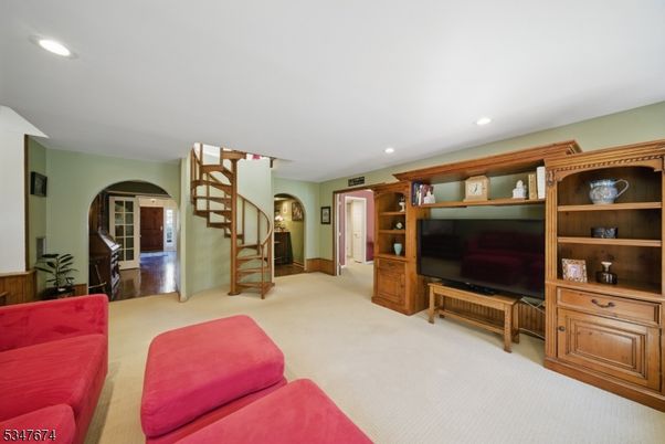 Interior, Living room, Recessed Lighting