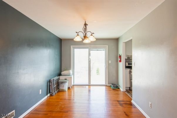 Chandelier, Empty room, Interior, Wood Texture Flooring