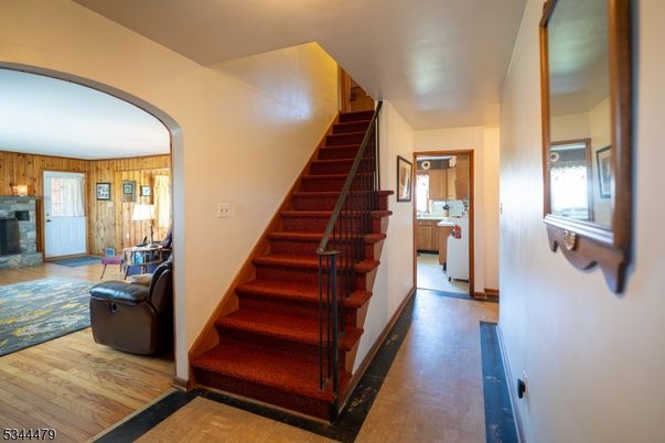 Fireplace, Interior, Wood Texture Flooring, Wooden Walls