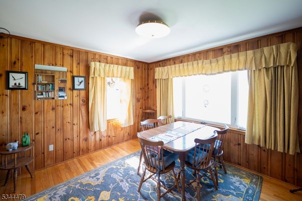Dining room, Interior, Wood Texture Flooring, Wooden Walls