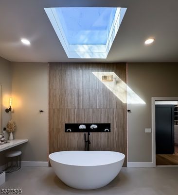 Bathroom, Free Standing Baths, Interior, Recessed Lighting