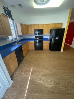 Interior, Kitchen, Wood Texture Flooring