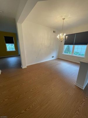 Chandelier, Empty room, Interior, Wood Texture Flooring