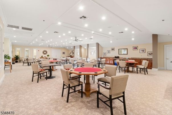 Dining room, Game Room, Interior, Recessed Lighting