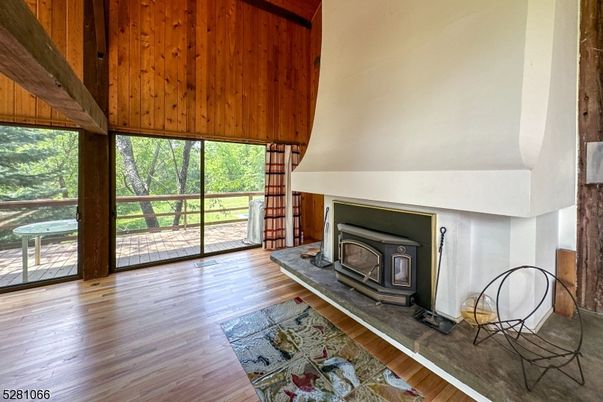 Fireplace, Interior, Wood Texture Flooring, Wooden Walls