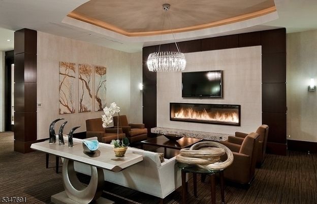 Chandelier, Fireplace, Interior, Living room, Pendant Lights