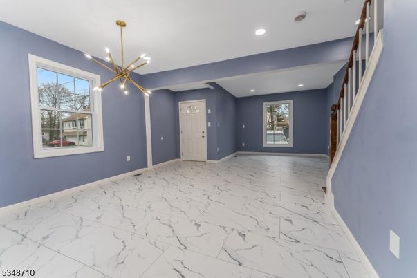 Empty room, Interior, Marble, Pendant Lights, Recessed Lighting