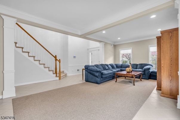 Interior, Living room, Marble, Recessed Lighting