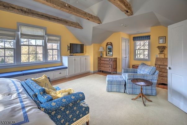 Interior, Living room, Wooden Beams