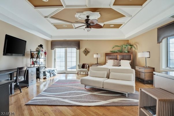 Bedroom, Home Office, Interior, Recessed Lighting, Wood Texture Flooring