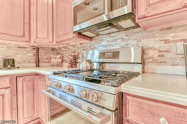 Interior, Kitchen, Stainless Steel Appliances, Stone Walls