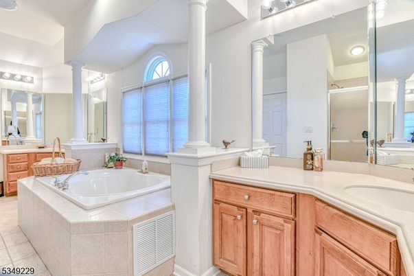 Bathroom, Dual Sink Vanities, Glass Shower, Interior