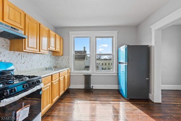 Interior, Kitchen, Wood Texture Flooring