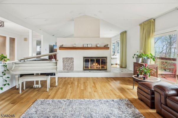 Fireplace, Interior, Piano, Wood Texture Flooring
