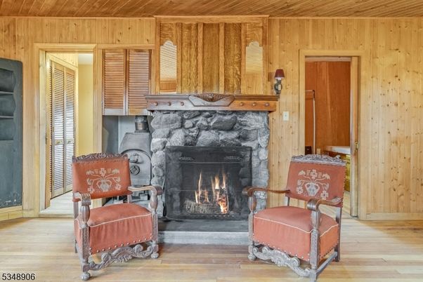 Fireplace, Interior, Wooden Ceilings, Wood Texture Flooring, Wooden Walls